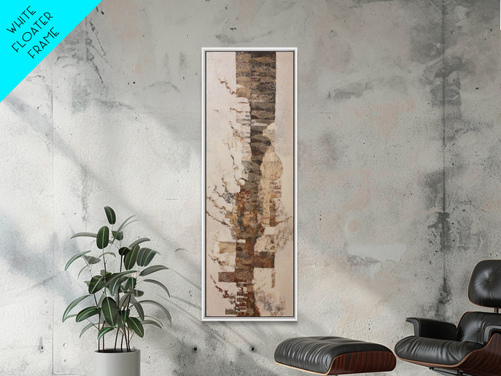 Lace Pattern Ivory Abstraction Framed Canvas Print, Wedding Art, Luxury Decor, Living Room Decor, Abstract Art, Romance, WED-1x3-31