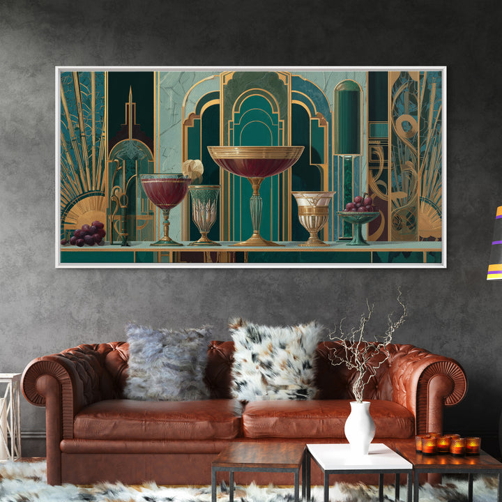 Champagne Coupe Tower Canvas Print, Wedding Art, Boho Decor, Living Room Decor, Fine Art, Romance, Wedding Guest Book, WED-2x1-17