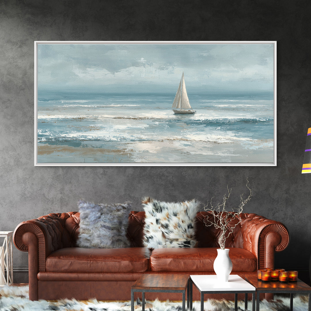 Honeymoon Coastal Sunset Framed Canvas Print, Wedding Art, Statement Artwork, Living Room Decor, Romance, Custom Portrait, WED-2x1-37