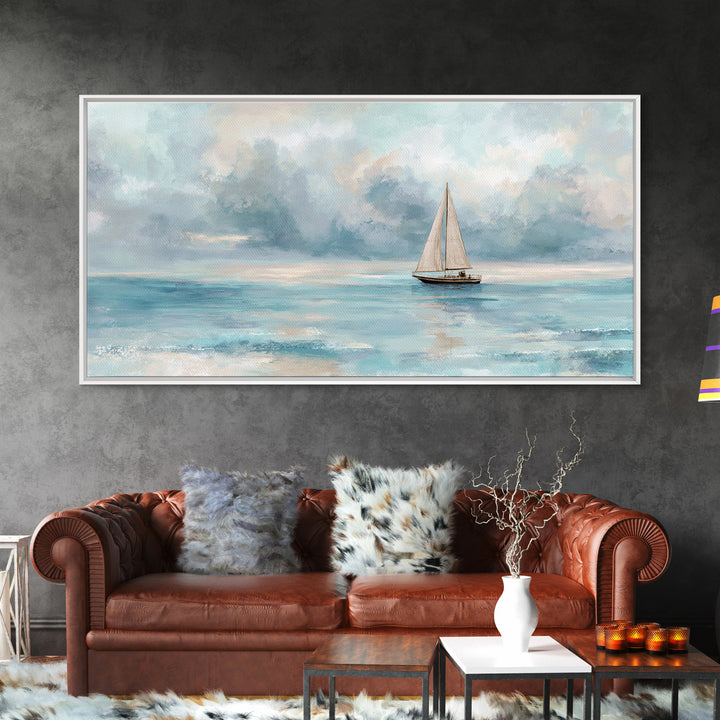 Honeymoon Coastal Sunset Framed Canvas Print, Wedding Art, Wedding Dress, Living Room Decor, Fine Art, Romance, Jewish Art, WED-2x1-85
