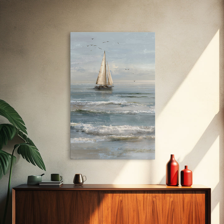 Honeymoon Coastal Sunset Framed Canvas Print, Wedding Art, Boho Decor, Living Room Decor, Fine Art, Romance, Art Print, WED-2x3-1