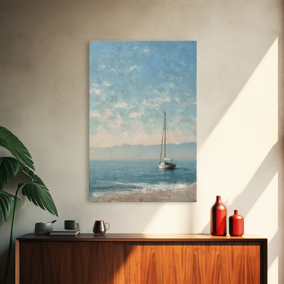 Honeymoon Coastal Sunset Framed Canvas Print, Wedding Art, Boho Decor, Living Room Decor, Fine Art, Romance, Art Print, WED-2x3-25