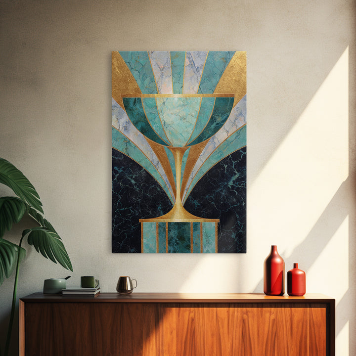 Champagne Coupe Tower Framed Canvas Print, Wedding Art, Contemporary Art, Living Room Decor, Oil Painting, Romance, Custom Art, WED-2x3-53