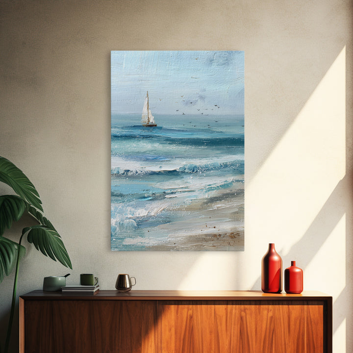 Honeymoon Coastal Sunset Framed Canvas Print, Wedding Art, Custom Portrait, Living Room Decor, Romance, Wedding Decoration, WED-2x3-97