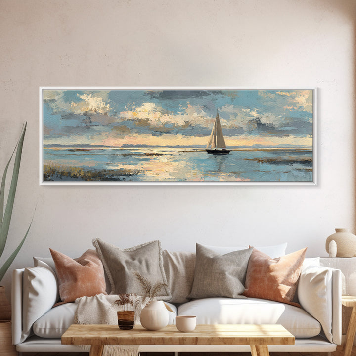 Honeymoon Coastal Sunset Canvas Print, Wedding Art, Framed Art, Living Room Decor, Fine Art, Romance, Bride and Groom, WED-3x1-33
