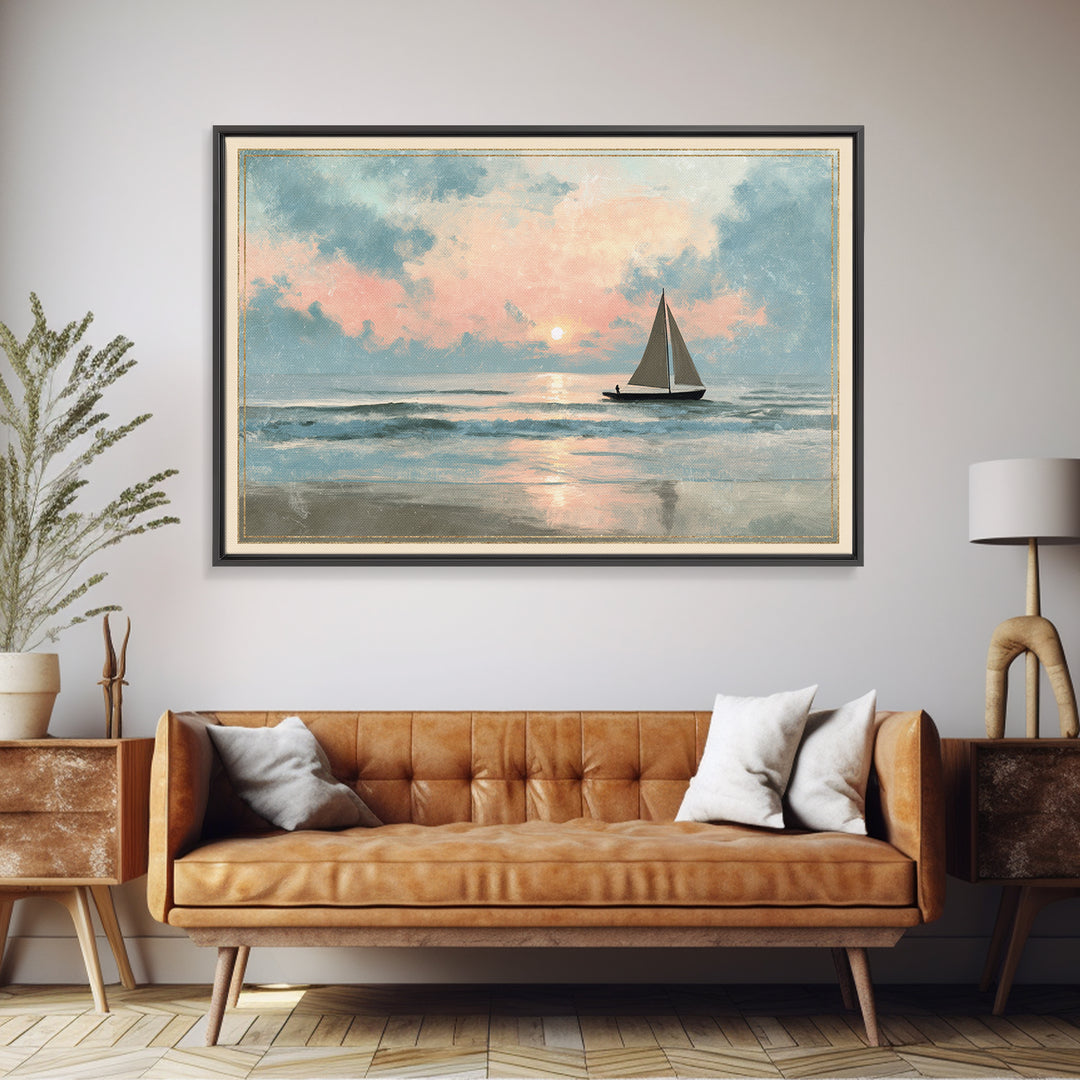 Honeymoon Coastal Sunset Canvas Print, Wedding Art, Printable Art, Living Room Decor, Fine Art, Romance, Beach Wedding, WED-3x2-21