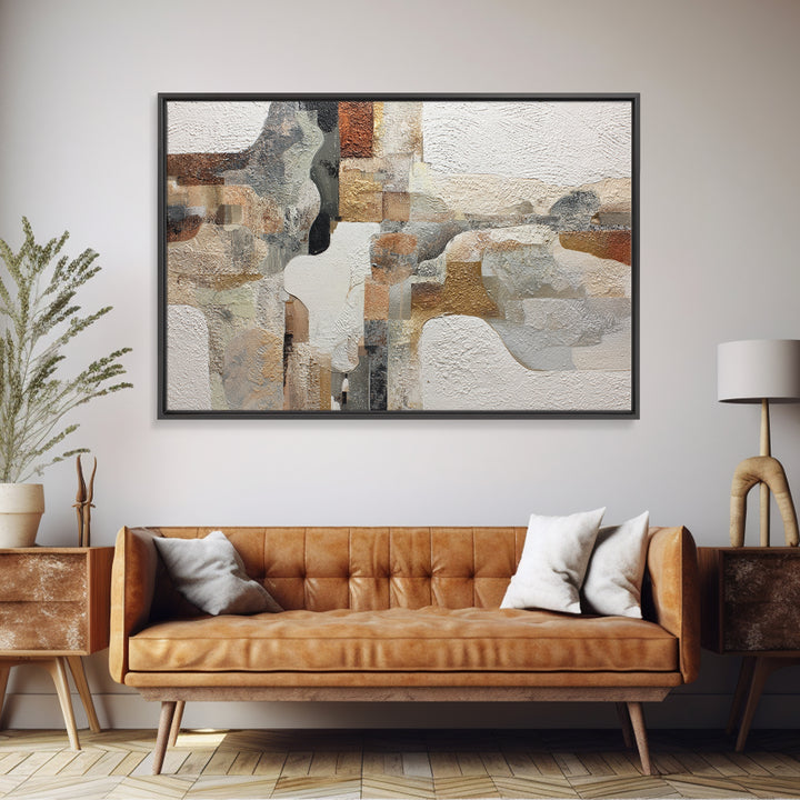 Lace Pattern Ivory Abstraction Framed Canvas Print, Wedding Art, Wedding Poster, Living Room Decor, Fine Art, Romance, WED-3x2-47