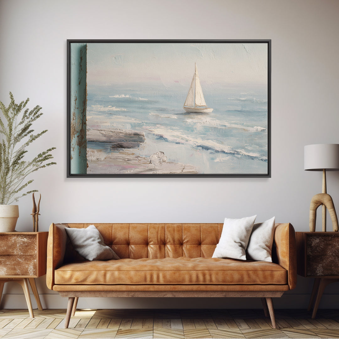 Honeymoon Coastal Sunset Framed Canvas Print, Wedding Art, Jewish Art, Living Room Decor, Romance, Personalized Wedding, WED-3x2-69