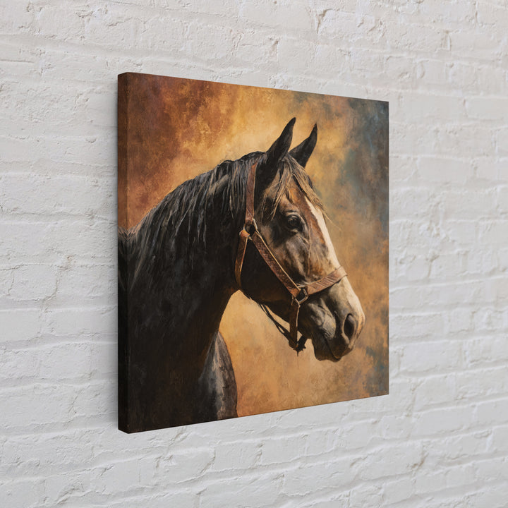 Wagon Wheel and Desert Sunset Framed Canvas Print, Western Art, Western Home Decor, Southwestern Decor, Oil Painting, Frontier, WES-1x1-68