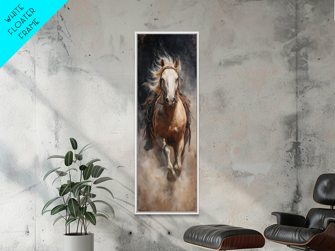 Wild Mustang Herd Canvas Print, Western Art, Gallery Decor, Southwestern Decor, Fine Art, Frontier, Wall Art, Home Decor, WES-1x3-14