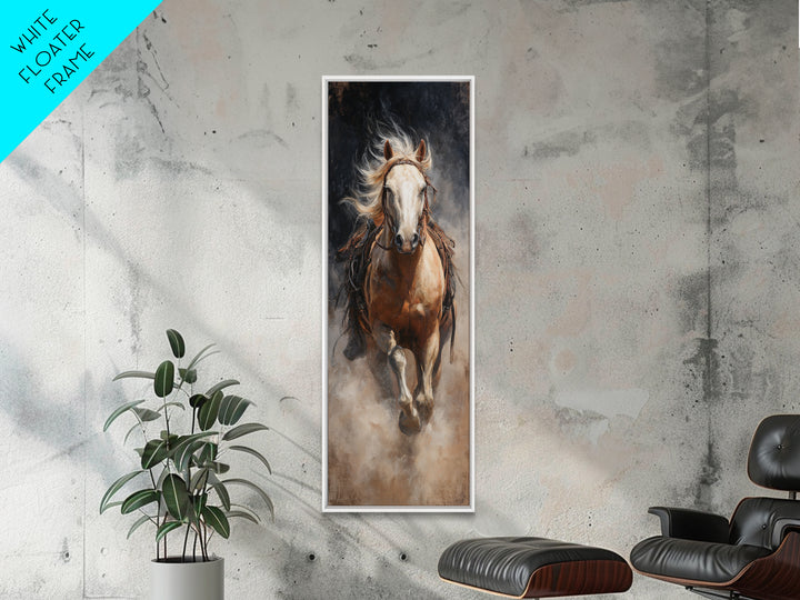 Wild Mustang Herd Canvas Print, Western Art, Gallery Decor, Southwestern Decor, Fine Art, Frontier, Wall Art, Home Decor, WES-1x3-14