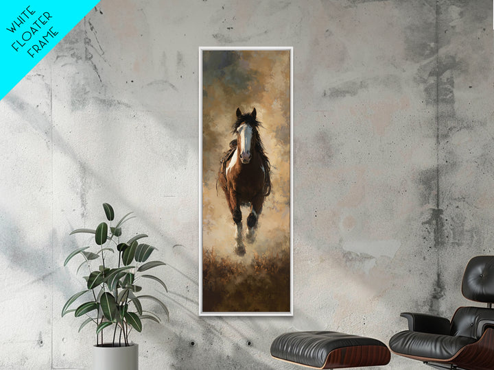 Train Crossing Western Plains Framed Canvas Print, Western Art, Western Wall Decor, Southwestern Decor, Fine Art, Frontier, WES-1x3-83