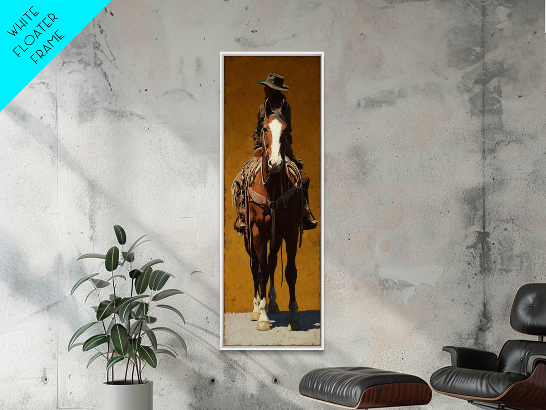 Saloon Playing Cards and Whiskey Still Life Framed Canvas Print, Western Art, Horse Art, Southwestern Decor, Abstract Art, WES-1x3-96