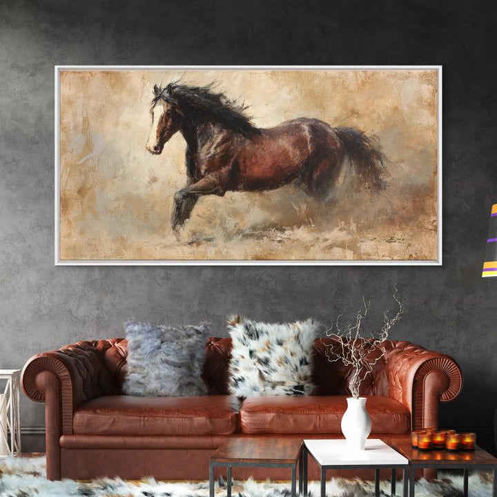 Wagon Wheel and Desert Sunset Framed Canvas Print, Western Art, Fine Art Print, Southwestern Decor, Fine Art, Frontier, WES-2x1-16