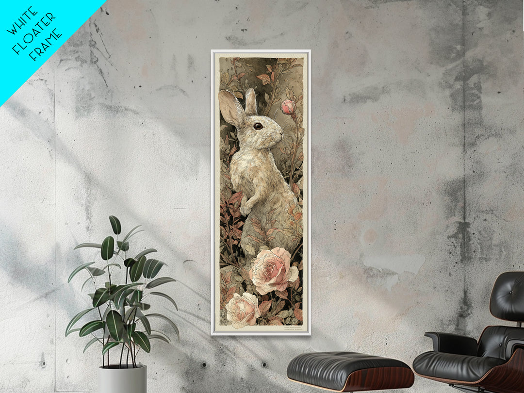 Mouse Ballerina in a Rose Garden Canvas Print, Whimsical Art, Digital Print, Living Room Decor, Watercolor Art, Wonder, WHI-1x3-23