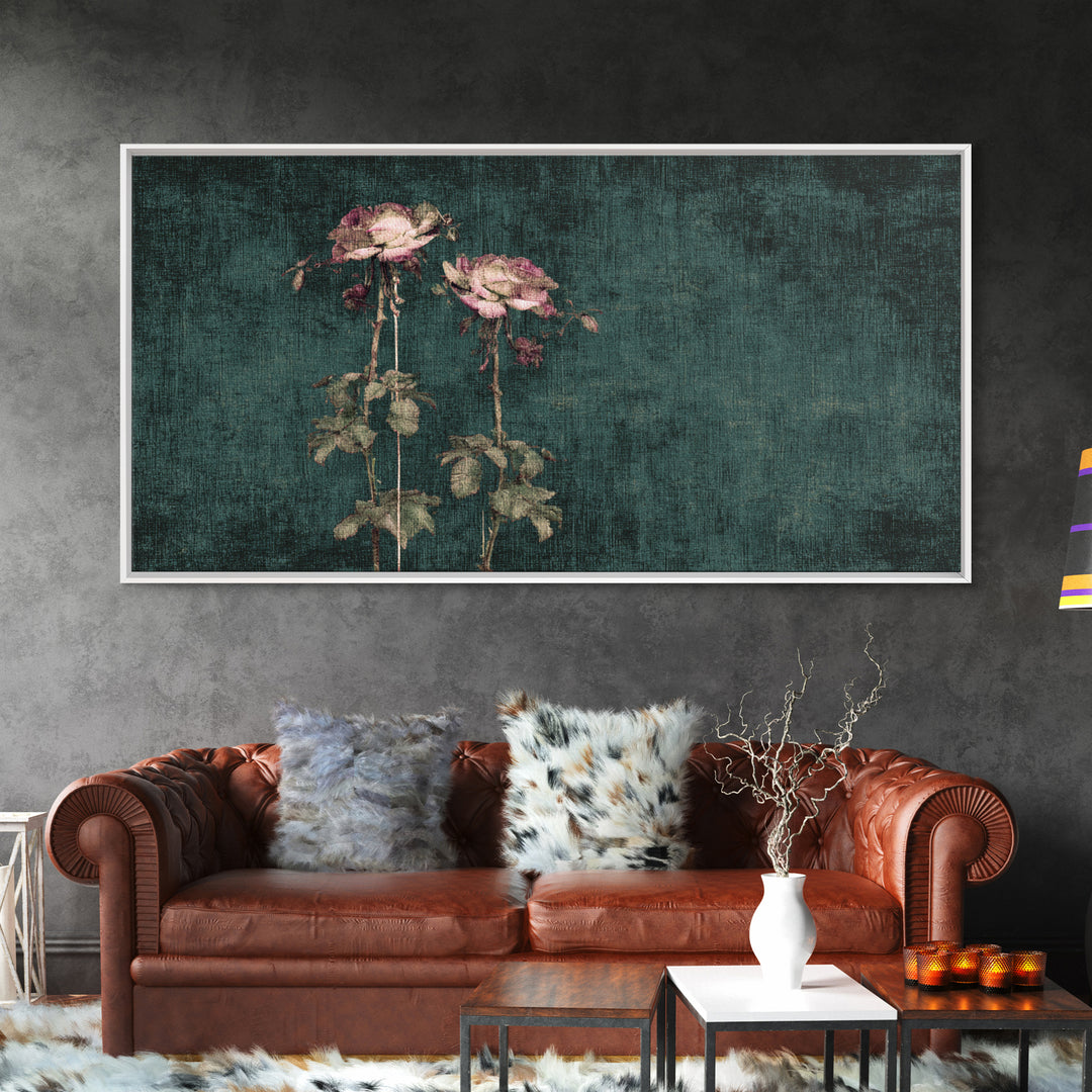 Robot Watering a Single Flower Canvas Print, Whimsical Art, Pet Portrait, Living Room Decor, Wonder, Abstract Wall Art, WHI-2x1-41