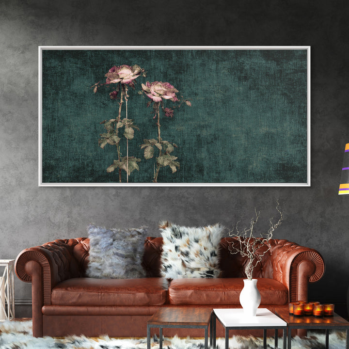 Robot Watering a Single Flower Canvas Print, Whimsical Art, Pet Portrait, Living Room Decor, Wonder, Abstract Wall Art, WHI-2x1-41