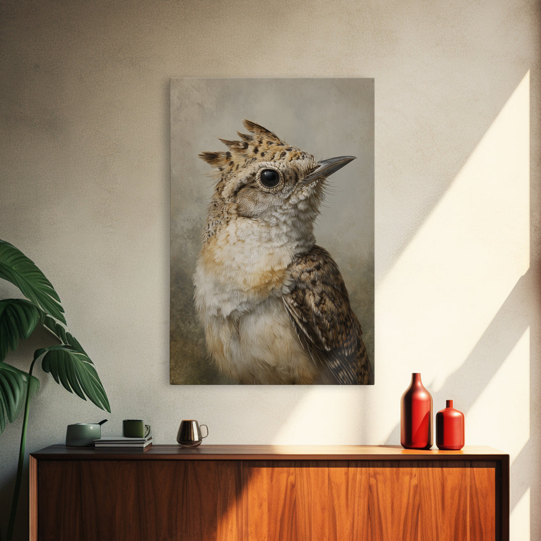 Bird Delivering a Tiny Love Letter Canvas Print, Whimsical Art, Wall Decor, Living Room Decor, Fine Art, Wonder, Printable Art, WHI-2x3-31