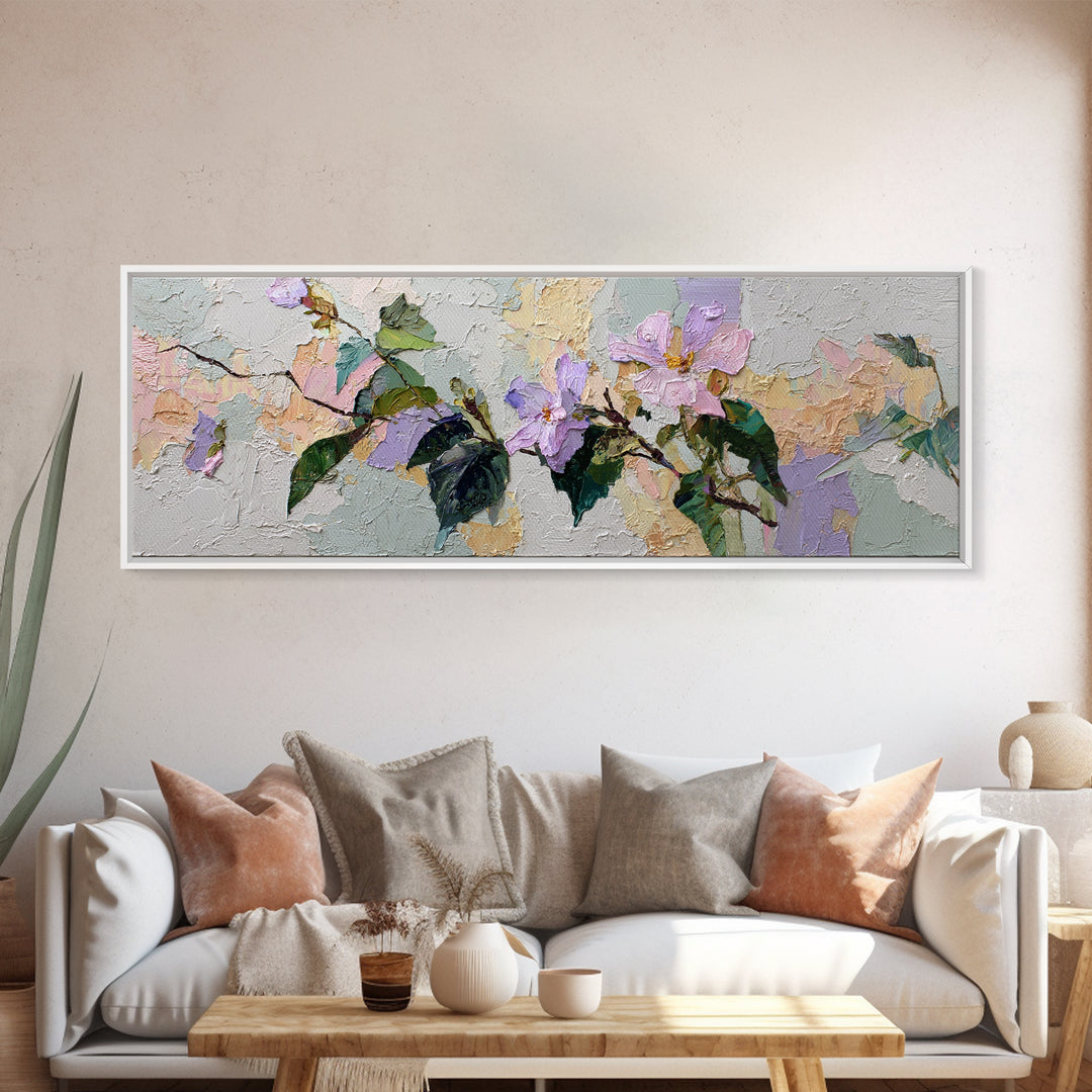 Robot Watering a Single Flower Canvas Print, Whimsical Art, Nursery Prints, Living Room Decor, Watercolor Art, Wonder, WHI-3x1-61