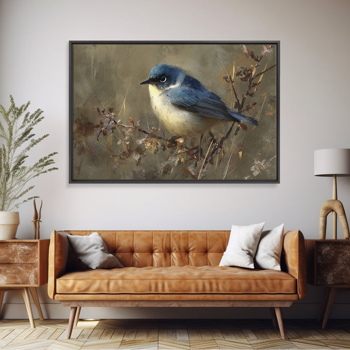 Bird Delivering a Tiny Love Letter Framed Canvas Print, Whimsical Art, Nursery Wall Art, Living Room Decor, Fine Art, Wonder, WHI-3x2-99