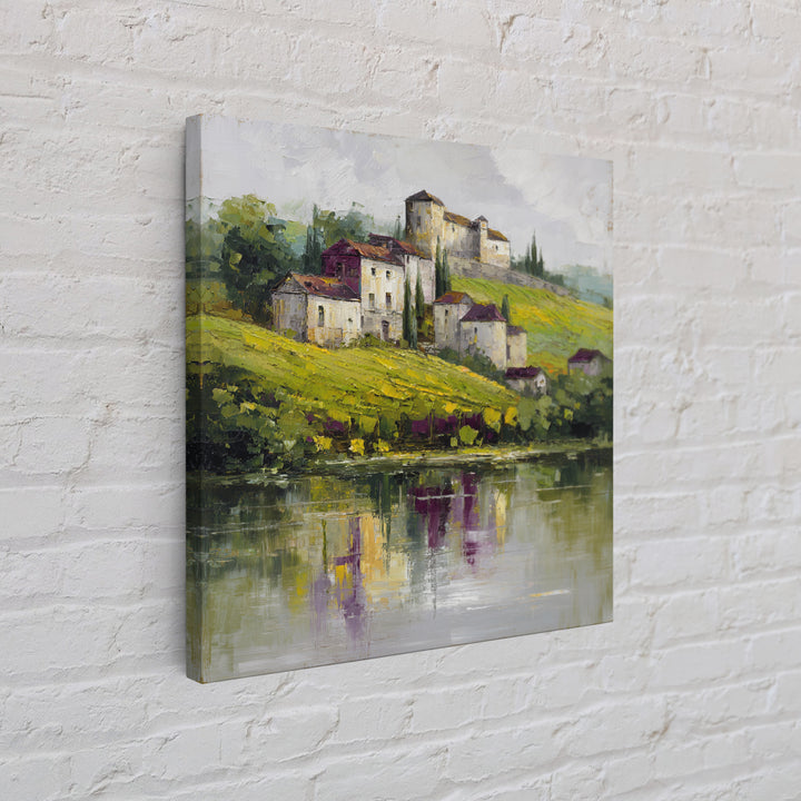 French Vineyard Hills Framed Canvas Print, Winery Art, Gallery Decor, Winery Decor, Fine Art, Vineyard, Wall Art, Home Decor, WIN-1x1-32