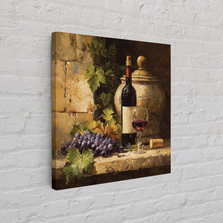 French Vineyard Hills Framed Canvas Print, Winery Art, Artwork, Winery Decor, Fine Art, Vineyard, Bar Decor, Gallery Wall Art, WIN-1x1-56
