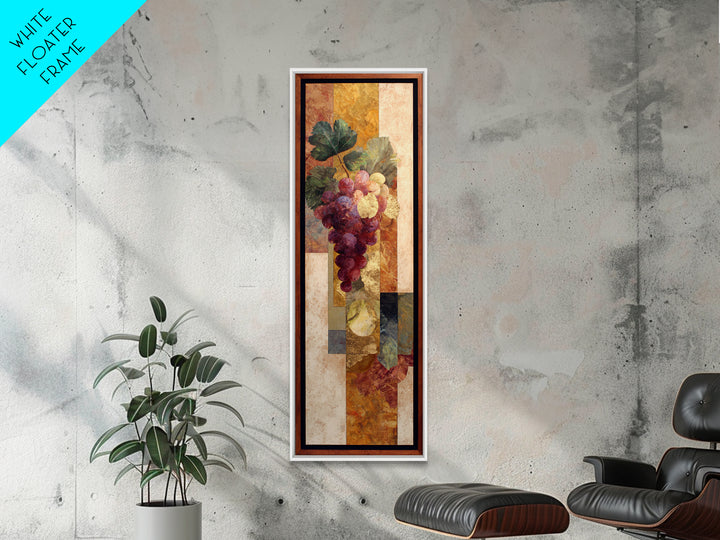 Burgundy Abstract with Gold Accents Canvas Print, Winery Art, Living Room Decor, Winery Decor, Vineyard, Travel Poster, WIN-1x3-11