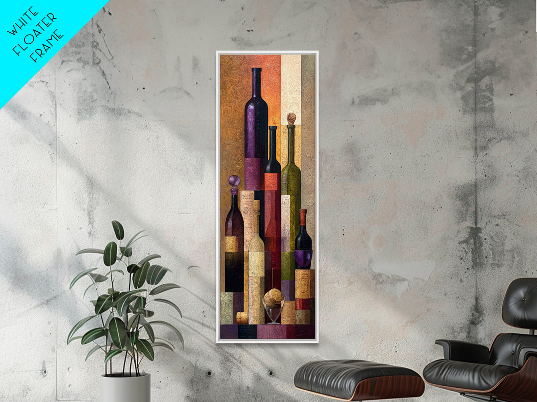 Corks Arranged as Geometric Pattern Canvas Print, Winery Art, Bar Decor, Winery Decor, Abstract Art, Vineyard, Boho Decor, WIN-1x3-6