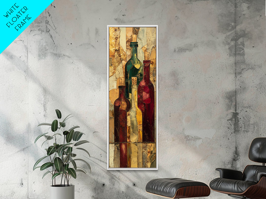 Corkscrew and Corks on Rustic Wood Framed Canvas Print, Winery Art, Wall Art Print, Winery Decor, Fine Art, Vineyard, WIN-1x3-64