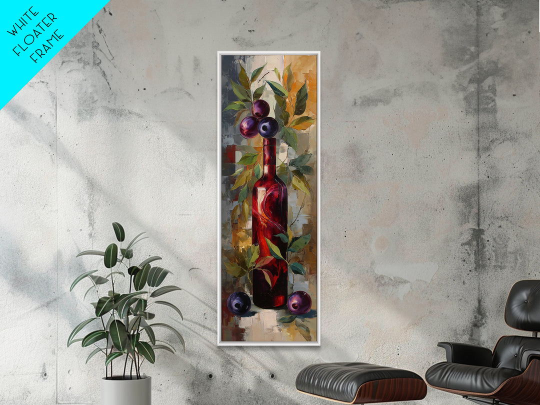 Red Wine Swirl Abstract Canvas Print, Winery Art, Cocktail Wall Art, Winery Decor, Abstract Art, Vineyard, Contemporary Art, WIN-1x3-67