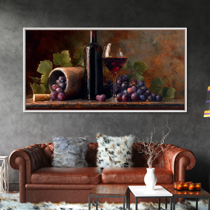 Red Wine Swirl Abstract Framed Canvas Print, Winery Art, Room Decor, Winery Decor, Abstract Art, Vineyard, Printable Wall Art, WIN-2x1-75