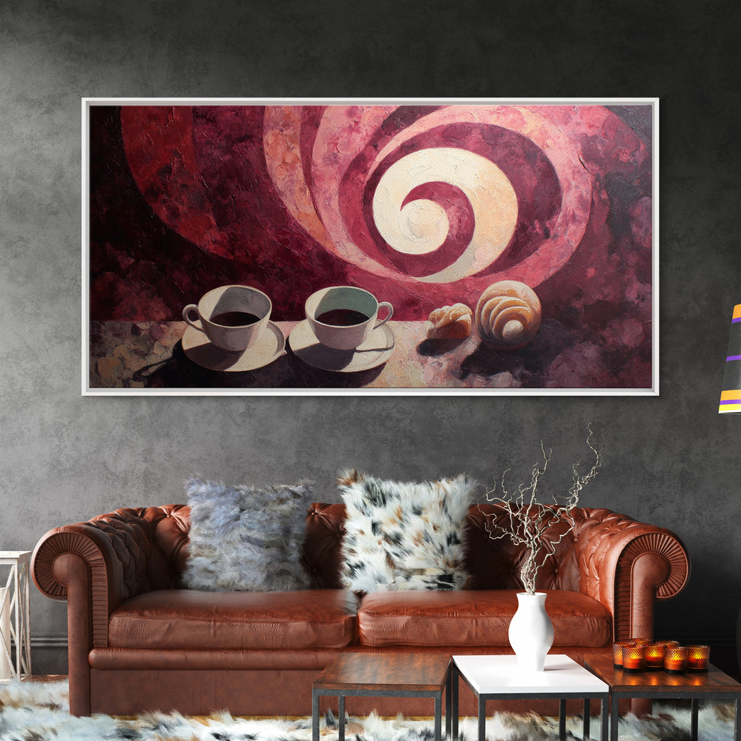 Red Wine Swirl Abstract Framed Canvas Print, Winery Art, Wall Art Print, Winery Decor, Abstract Art, Vineyard, Gallery Decor, WIN-2x1-99