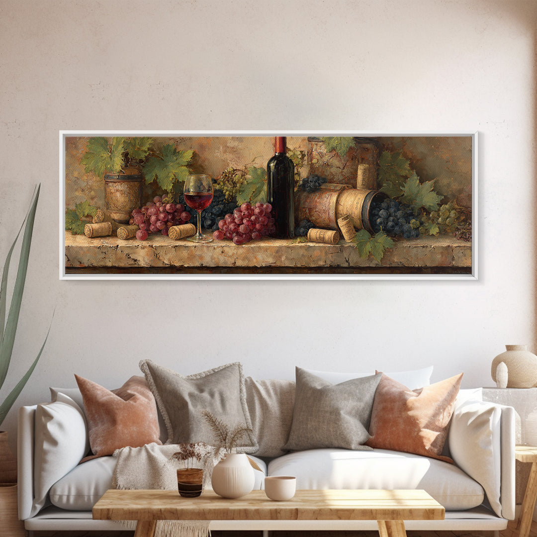 Corks Arranged as Geometric Pattern Canvas Print, Winery Art, Kitchen Decor, Winery Decor, Fine Art, Vineyard, Gallery Wall Art, WIN-3x1-34