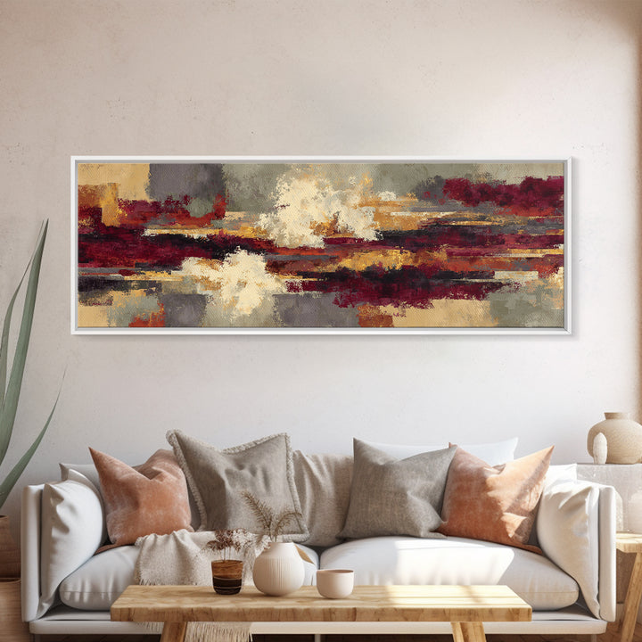Red Wine Swirl Abstract Canvas Print, Winery Art, Art Print, Winery Decor, Vineyard, Watercolor Painting, Retro Wall Art, WIN-3x1-95