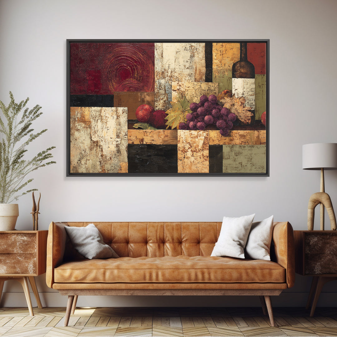 Red Wine Swirl Abstract Framed Canvas Print, Winery Art, Room Decor, Winery Decor, Abstract Art, Vineyard, Printable Wall Art, WIN-3x2-35