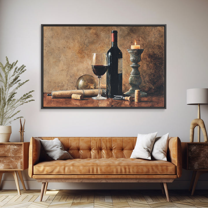 Corkscrew and Corks on Rustic Wood Canvas Print, Winery Art, Room Decor, Winery Decor, Fine Art, Vineyard, Printable Wall Art, WIN-3x2-56