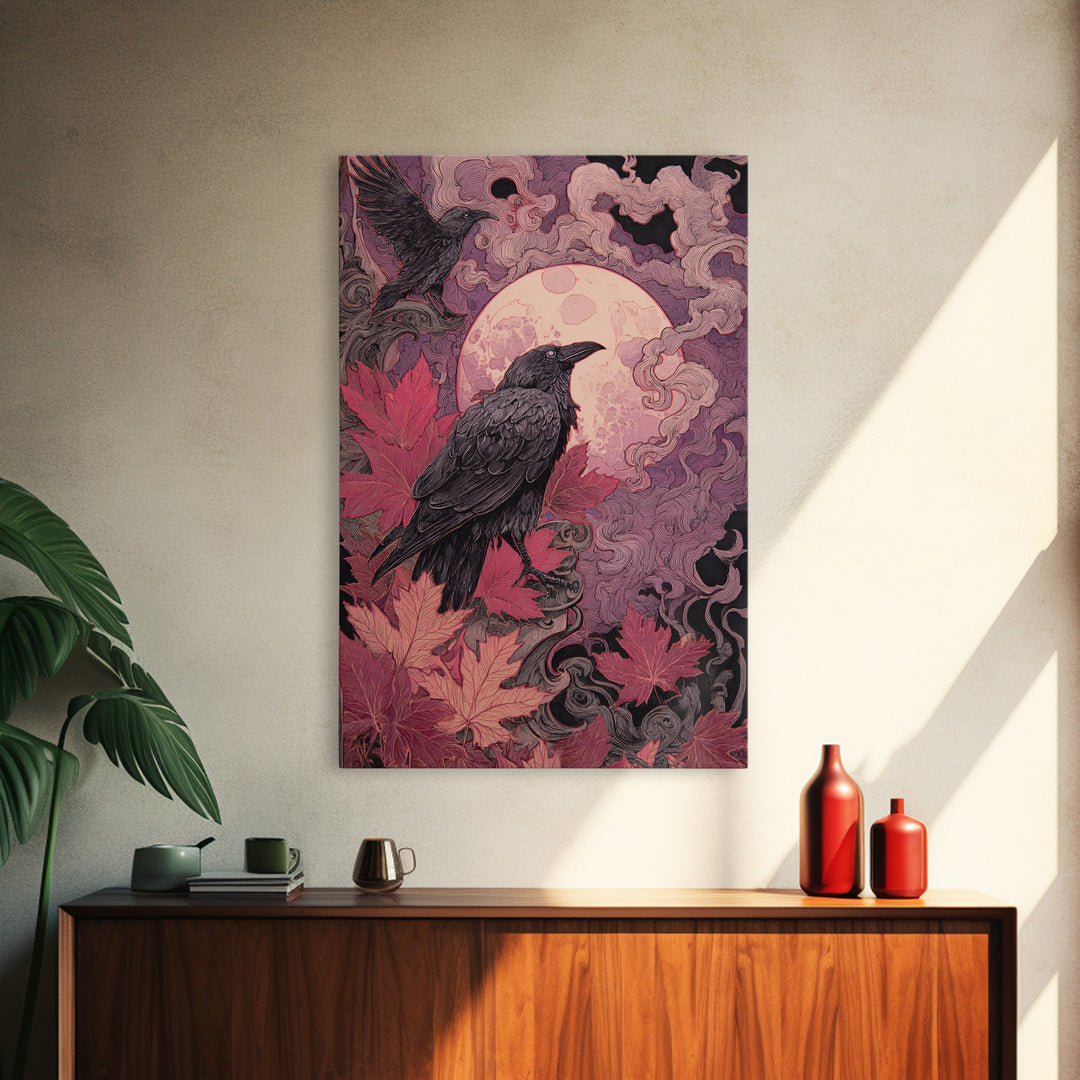 The Witch Astronomical Cabinet - Icon Portrait, Gothic Home Decor, Vertical Wall Art, Canvas Print, Halloween Home Decor, Gothic Wall Art