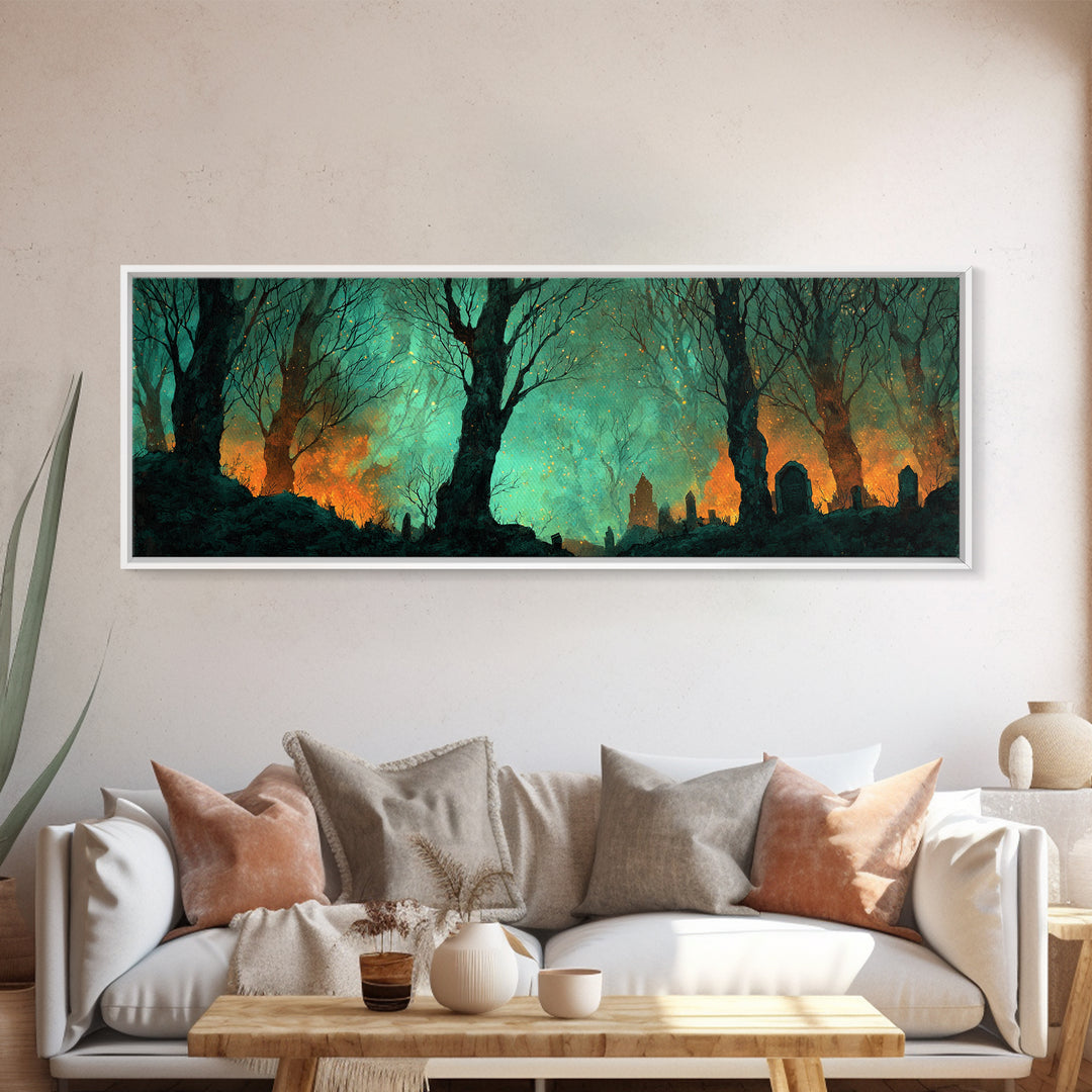 The Star-Seer Of Black Dunwich, Lovecraftian Wall Art, Extra Wide Wall Art, Canvas Print, Halloween Home Decor, Gothic Wall Art