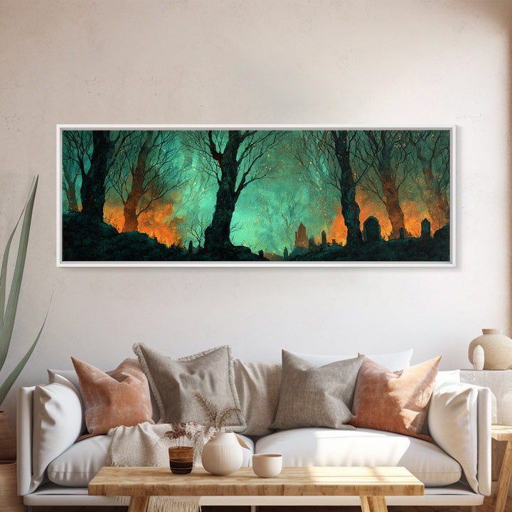 The Star-Seer Of Black Dunwich, Lovecraftian Wall Art, Extra Wide Wall Art, Canvas Print, Halloween Home Decor, Gothic Wall Art