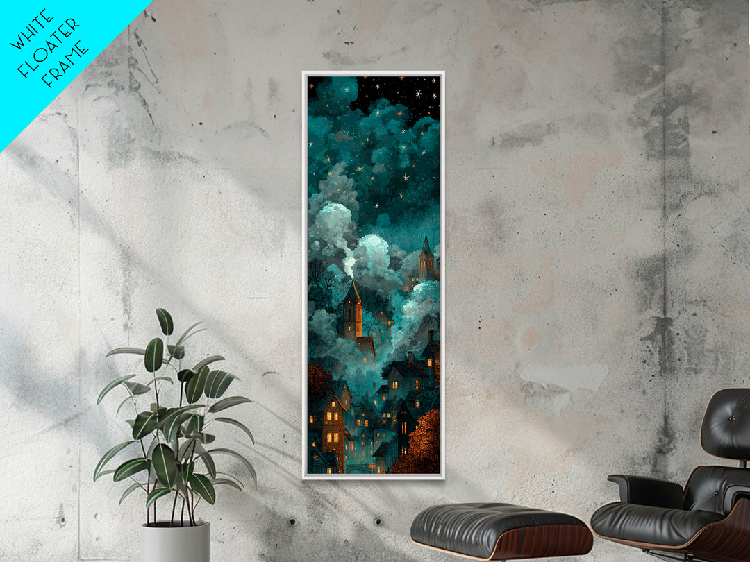 The Child Who Caught A Moon-Spawn, Eldritch Wall Art, Tall Narrow Wall Art, Canvas Print, Halloween Home Decor, Gothic Wall Art