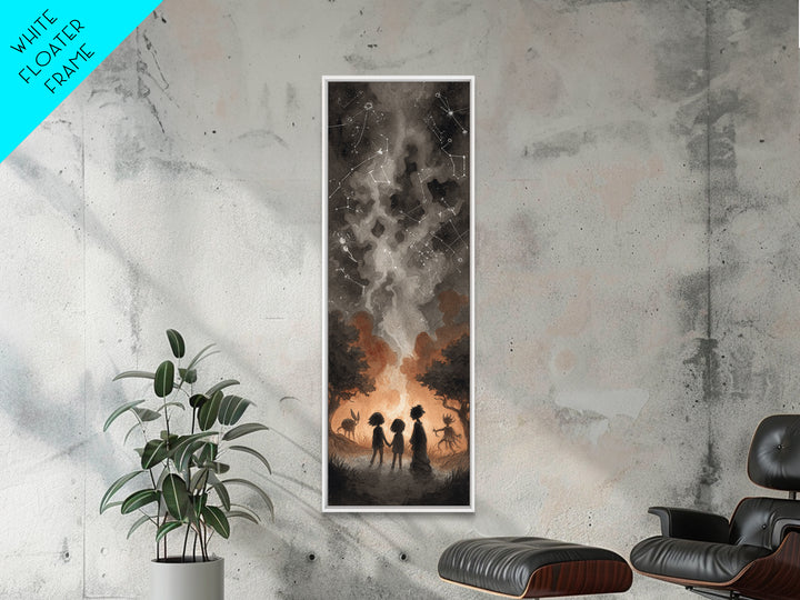 The Children Of The Star Orchard, Lovecraftian Wall Art, Tall Narrow Wall Art, Canvas Print, Halloween Home Decor, Gothic Wall Art
