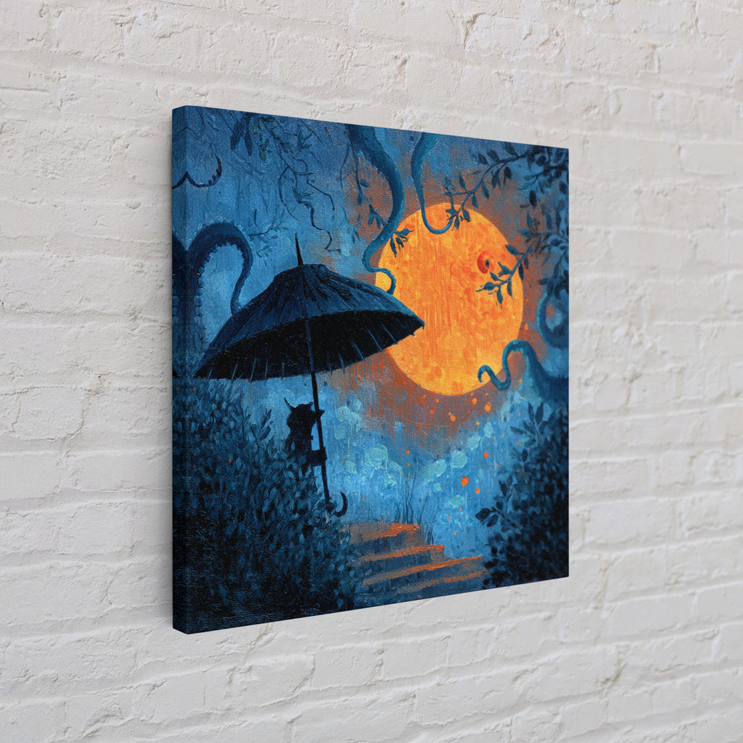 The Umbrella Of The Outer Rain, Gothic Home Decor, Square Wall Art, Canvas Print, Halloween Home Decor, Gothic Wall Art, Halloween Decor