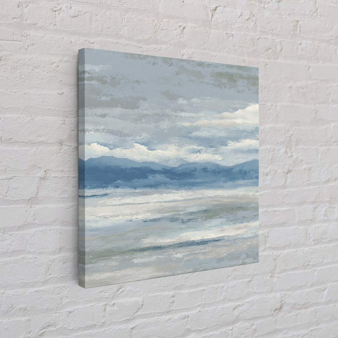 Simple Mountain Layers Canvas Print, Waiting Room Art, Digital Art Print, Waiting Room Decor, Watercolor Art, Calm, WRA-1x1-14