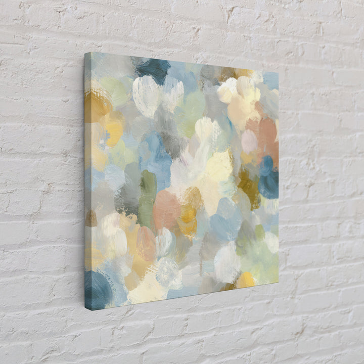 Pastel Rainbow Shapes for Pediatric Spaces Canvas Print, Waiting Room Art, Office Wall Decor, Waiting Room Decor, Abstract Art, WRA-1x1-18
