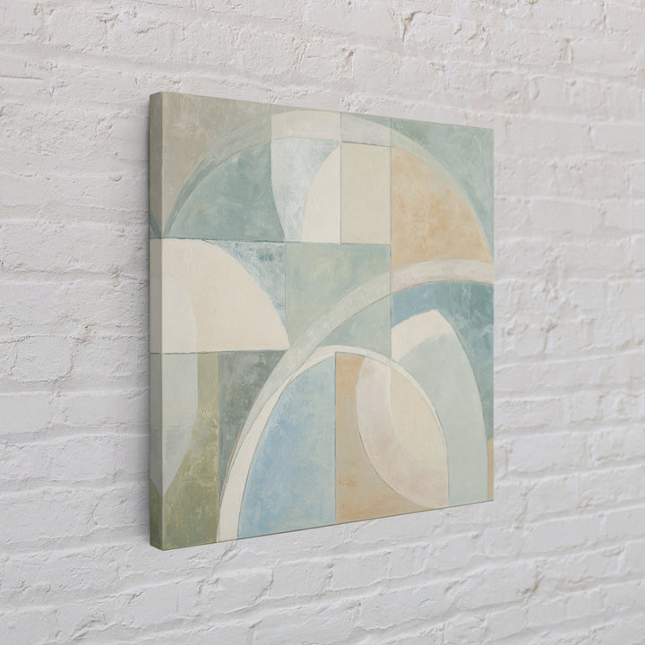 Modern Neutral Arch Abstraction Framed Canvas Print, Waiting Room Art, Therapy Office Decor, Waiting Room Decor, Fine Art, Calm, WRA-1x1-21