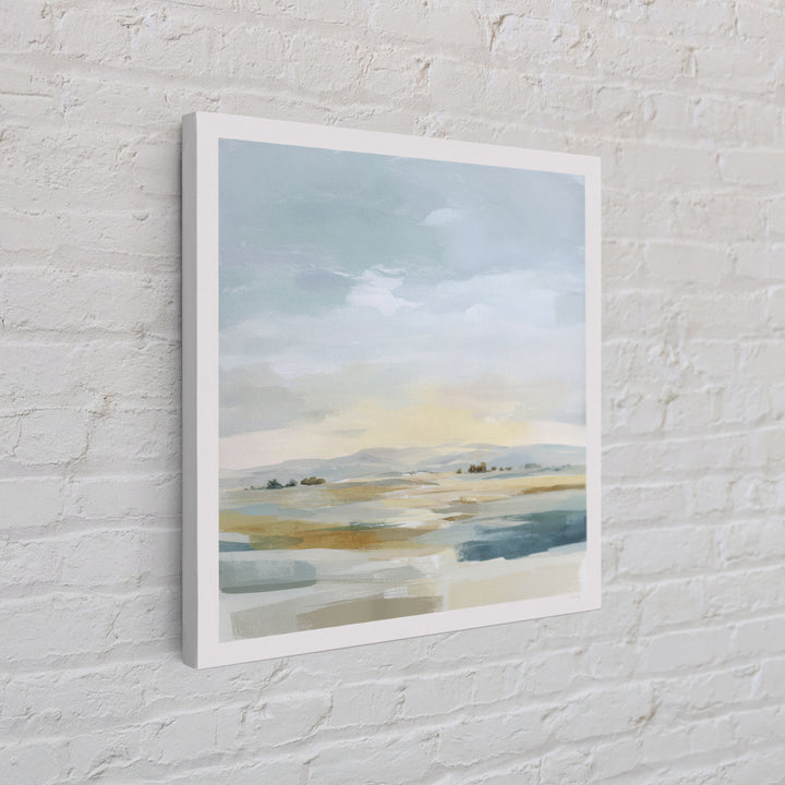 Warm Desert Sunrise Framed Canvas Print, Waiting Room Art, Photography Print, Waiting Room Decor, Calm, Minimalist Decor, WRA-1x1-37