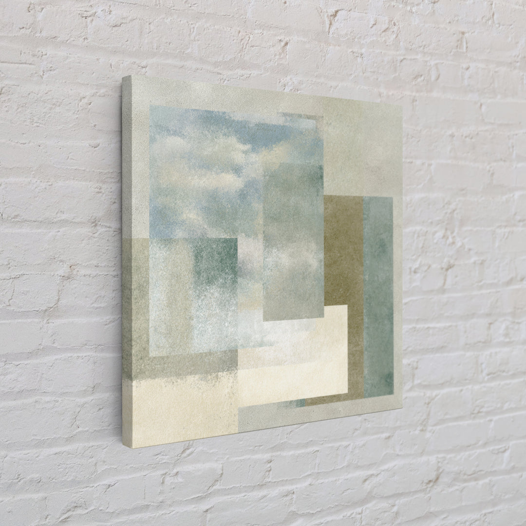 Minimal Geometric Composition Framed Canvas Print, Waiting Room Art, Fine Art Print, Waiting Room Decor, Abstract Art, Calm, WRA-1x1-53