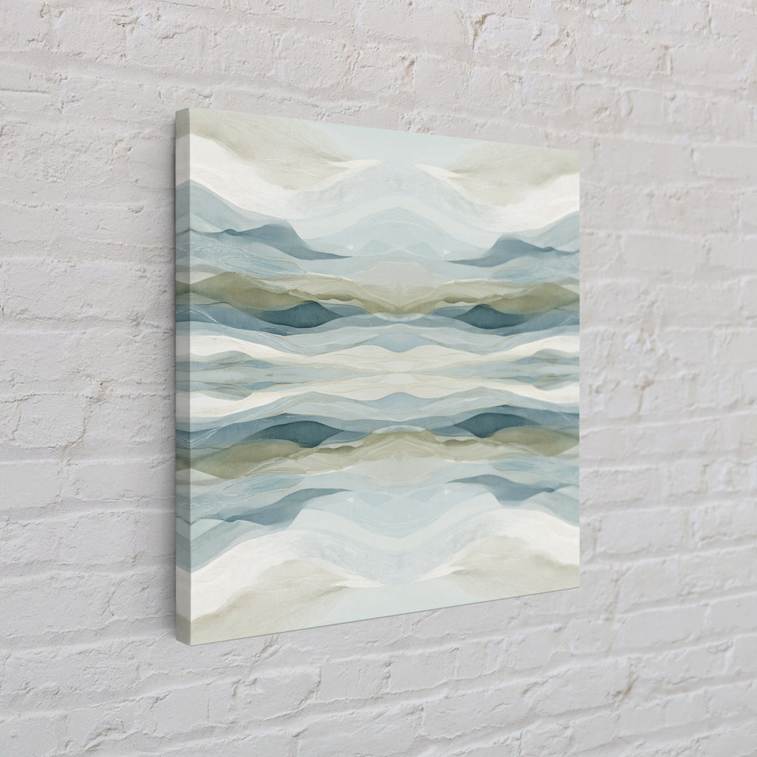 Soft Abstract Waves Framed Canvas Print, Waiting Room Art, Photography Print, Waiting Room Decor, Abstract Art, Calm, WRA-1x1-74