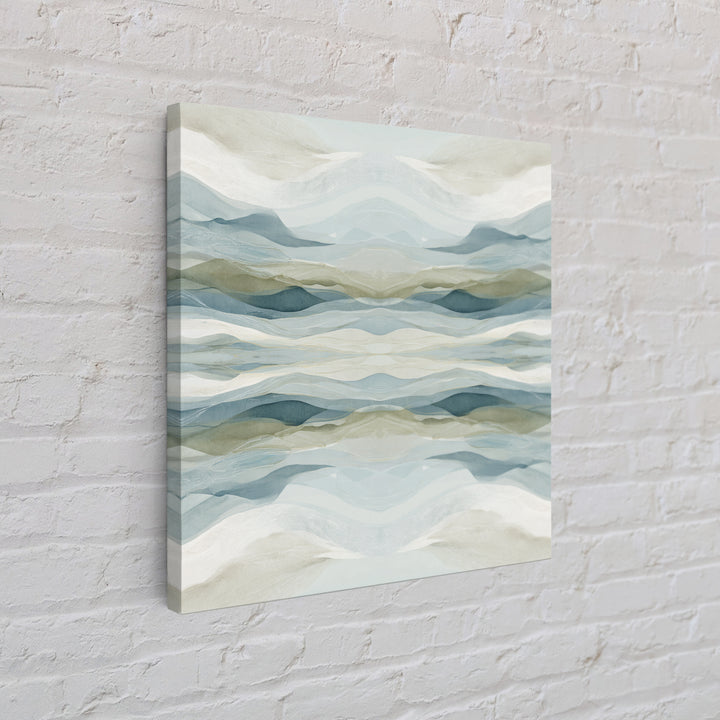 Soft Abstract Waves Framed Canvas Print, Waiting Room Art, Photography Print, Waiting Room Decor, Abstract Art, Calm, WRA-1x1-74