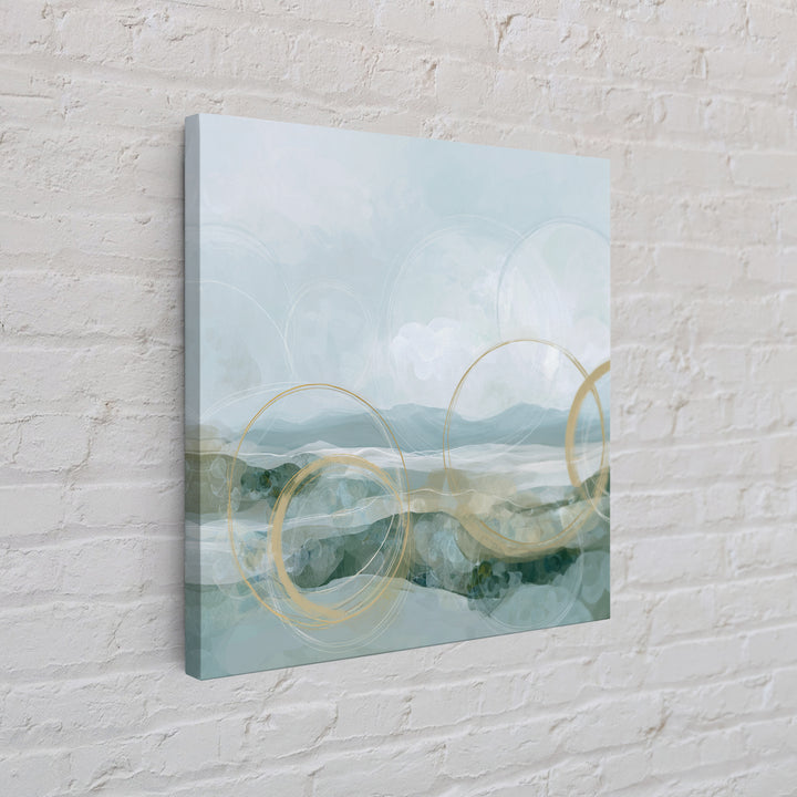 Abstract Circles Suggesting Calm Movement Canvas Print, Waiting Room Art, Neutral Decor, Waiting Room Decor, Fine Art, Calm, WRA-1x1-82